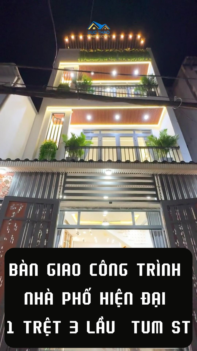 Bàn Giao Công Trình Nhà Phố 5 X 16 Xây Nhà Trọn Gói Nhà Đẹp Đức Thảo