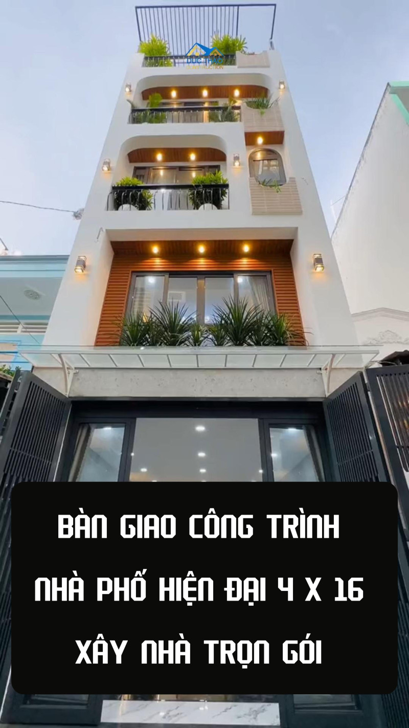 Bàn Giao Công Trình 5 Tầng Xây Dựng Trọn Gói Tại Quận Gò Vấp HCM - Xây Dựng Đức Thảo