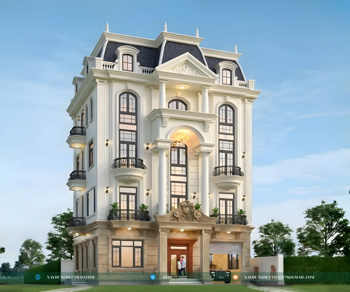 Mẫu biệt thự 4 tầng được ưa chuộng hiện nay