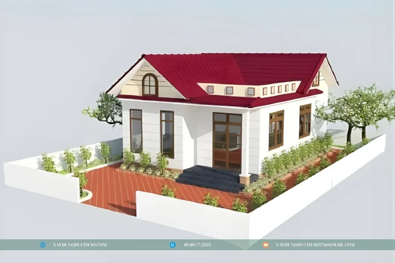 Top Mô Hình Nhà Cấp 4 3D Hiện Đại Vạn Người Mê