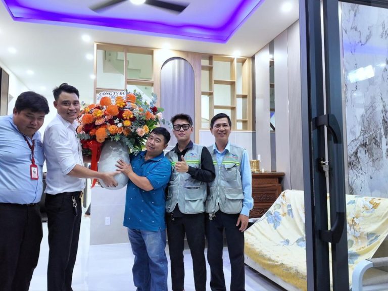 Bàn giao nhà phố 4 tầng - CĐT chị Trang