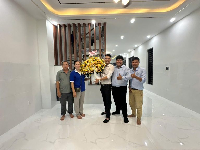 Bàn giao nhà phố 3 tầng - CĐT ông Lĩnh