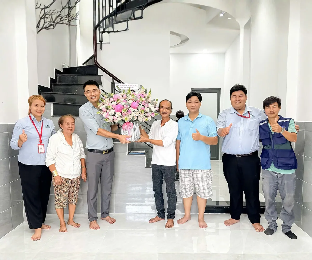 Lễ bàn giao công trình sau khi hoàn thiện đúng tiến độ.