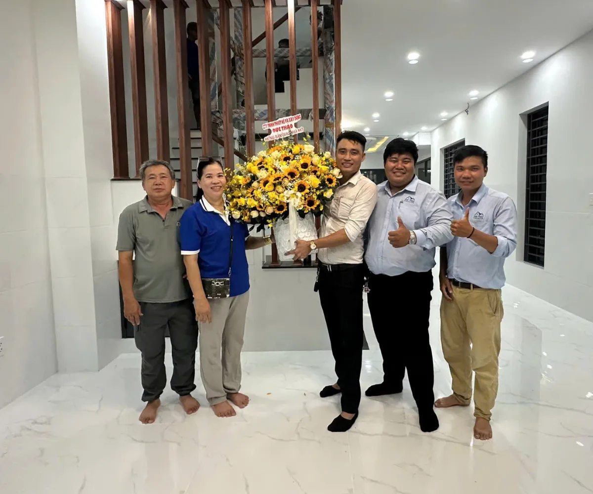 Lễ bàn giao công trình nhà phố do Công ty Đức Thảo thi công.