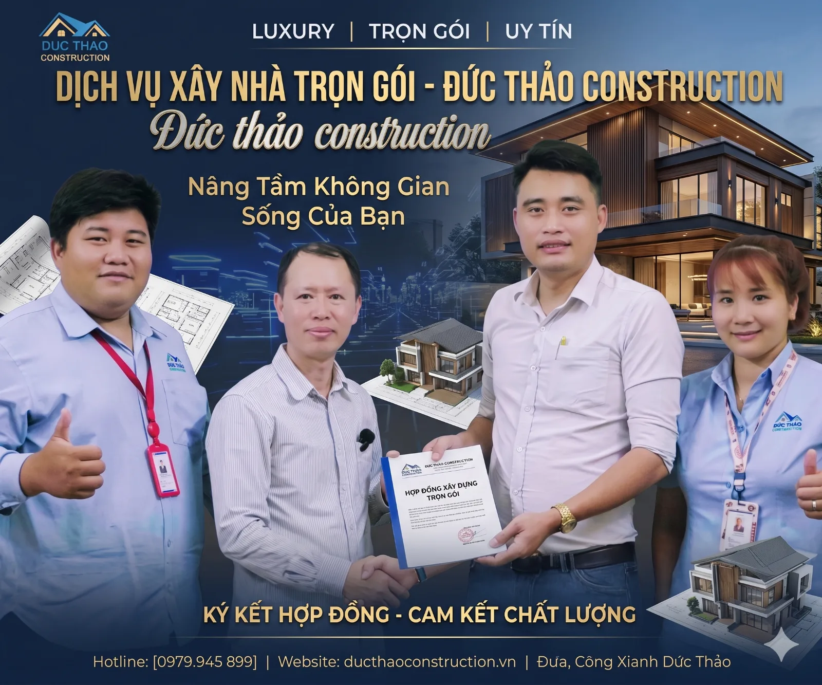 ký hợp đồng xây nhà mới
