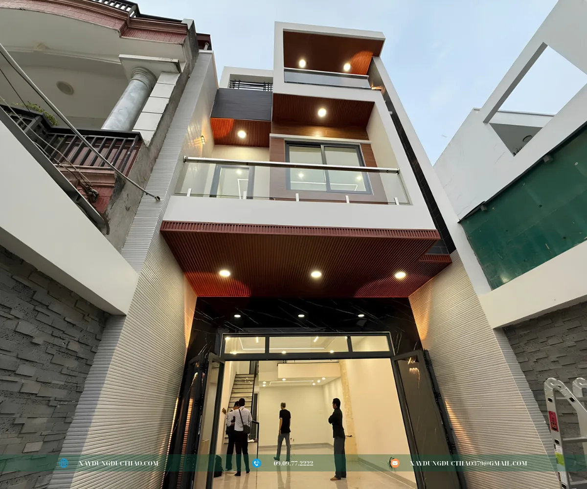Công trình nhà phố hoàn thiện Đức Thảo
